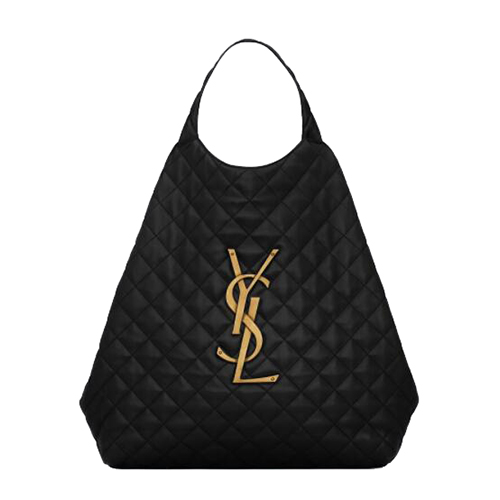 [스페셜오더]SAINT LAURENT-698651 생 로랑 블랙 퀄트 램스킨 ICARE 맥시 쇼퍼백