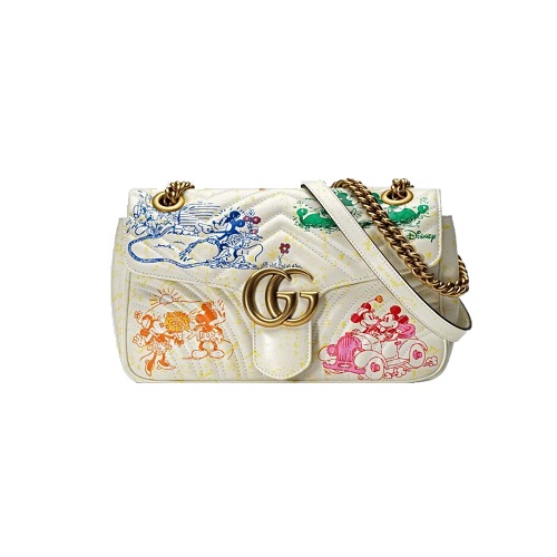[스페셜오더]GUCCI-443497 9191 구찌 아이보리 GG 마몽 Disney x Gucci 디즈니 스몰 숄더백