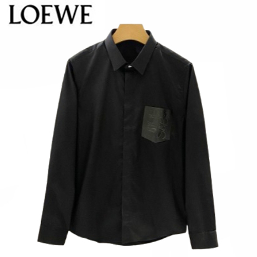 LOEWE-03277 로에베 블랙 코튼 셔츠 남성용
