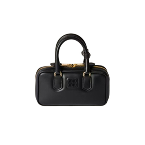 [스페셜오더]MIUMIU-5BP088 미우미우 블랙 아르카디 가죽 미니 백