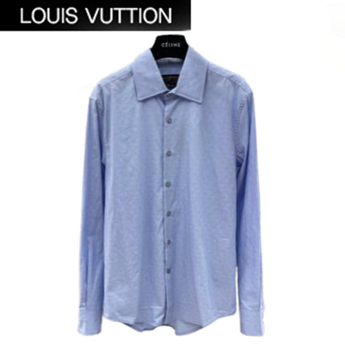 LOUIS VUITTON-083111 루이비통 블루 코튼 셔츠 남성용