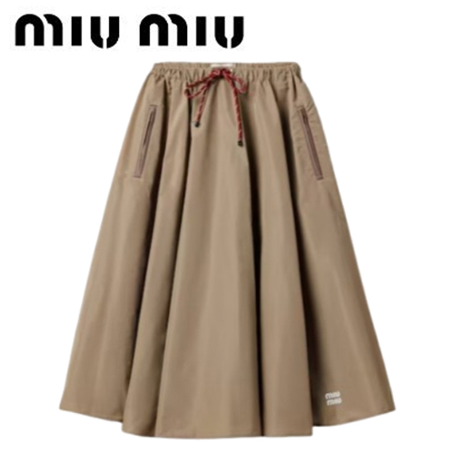 [스페셜오더]MIUMIU-MG2250 미우미우 베이지 기능성 소재 스커트