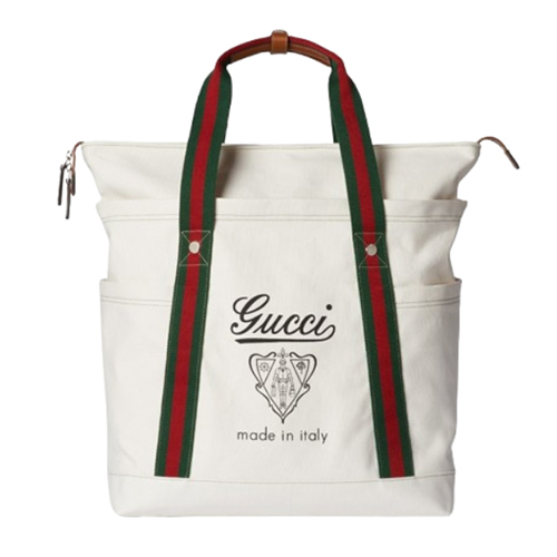 [스페셜오더]GUCCI-816863 9042 구찌 오프화이트 프린트 캔버스 라지 토트백