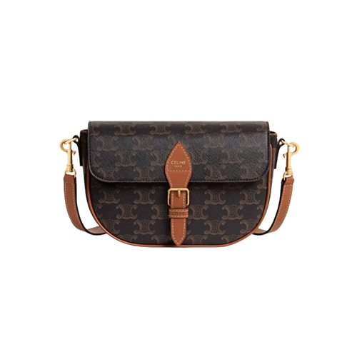 [스페셜오더]CELINE-122652 셀린느 탠 트리옹프 캔버스 폴코 숄더백