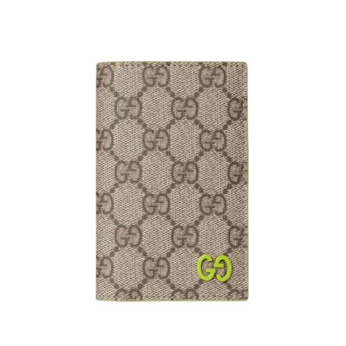 [스페셜오더]GUCCI-768249 9742 구찌 베이지/브라이트 그린 바이컬러 GG 롱 카드 케이스