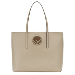 [스페셜오더]FENDI-8BH348 펜디 송아지 가죽 Fendi F 로고 트리밍 베이지 쇼퍼 백