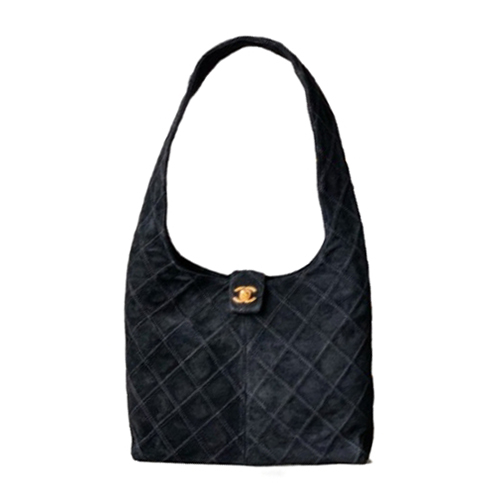 [스페셜오더]CHANEL-042410 샤넬 블랙 벨벳 호보 백