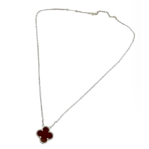[스페셜오더]VAN CLEEF ARPELS-VCARD3 반클리프 실버/레드 빈티지 알함브라 펜던트