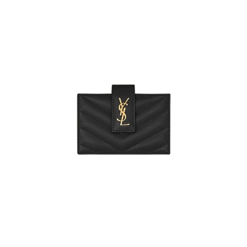 [스페셜오더]SAINT LAURENT-607907생 로랑 블랙 CASSANDRE MATELASSE 명함 지갑