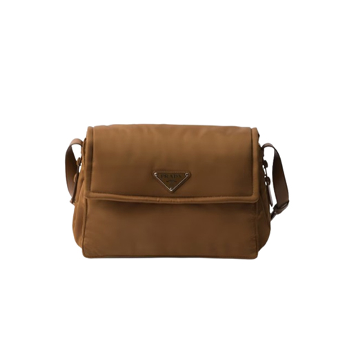 [스페셜오더]PRADA-1BD255 프라다 브라운 미디엄 리나일론 패딩 숄더백