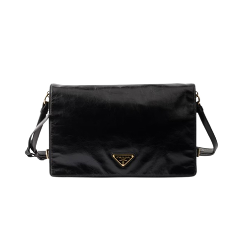 [스페셜오더]PRADA-1BD385 프라다 블랙 미디엄 가죽 숄더백