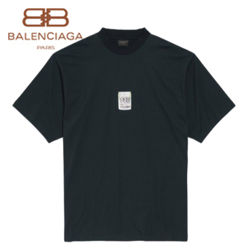 BALENCIAGA-060112 발렌시아가 블랙 코튼 티셔츠 남여공용