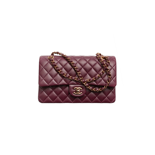 [스페셜오더]CHANEL-A1112 샤넬 버건디 램스킨 골드 메탈 플랩 백