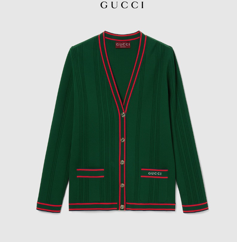 GUCCI-691714 구찌 스트레치 비스코스 자수 가디건 여성용(2컬러)