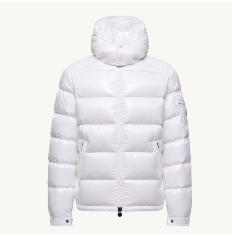 MONCLER-A53600539ZD 몽클레어 Maya 마야 매트 쇼트 다운 재킷 화이트 남성용