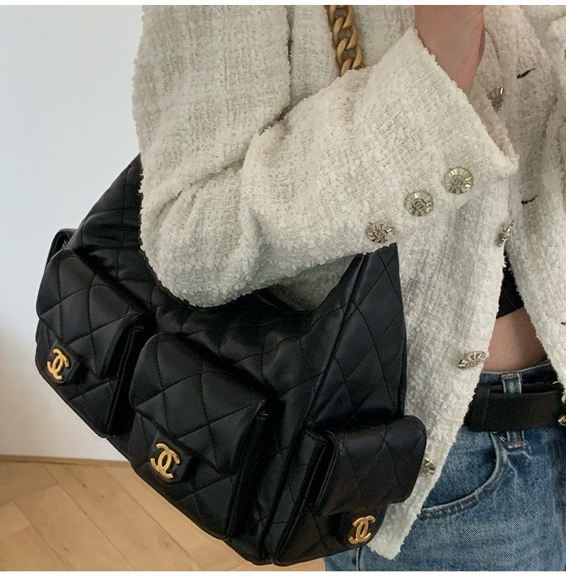 [스페셜오더]CHANEL-001219 샤넬 램스킨 맥시 호보백 미디엄 제니백