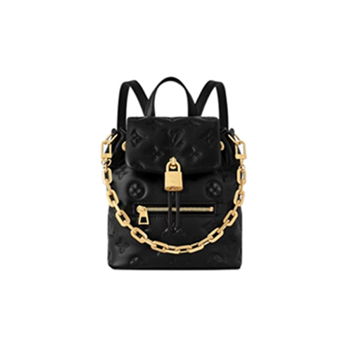 [스페셜오더]LOUIS VUITTON-M13387 루이비통 블랙 모노그램 램스킨 쿠상 백팩 미니