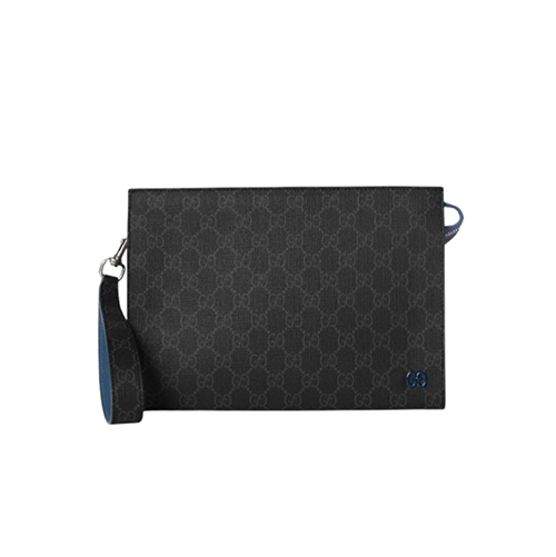 [스페셜오더]GUCCI-768255 1052 구찌 블랙/블루 바이컬러 GG 파우치