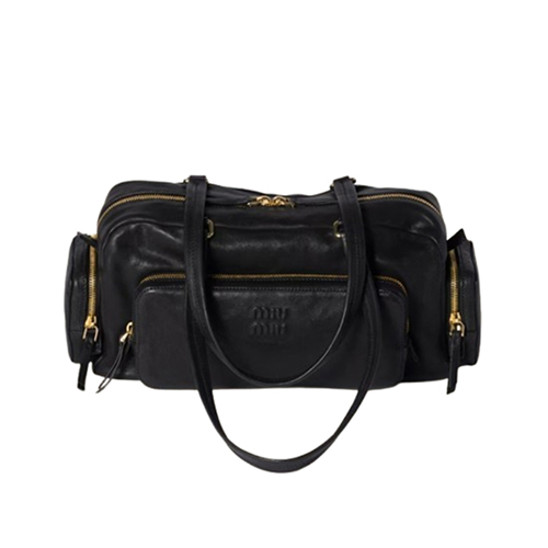 [스페셜오더]MIUMIU-5BB175 미우미우 블랙 나파 가죽 포켓 백