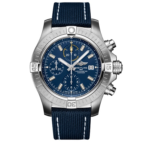 [스페셜오더]BREITLING-브라이틀링 어벤져 크로노그래프 스틸 블루 맨스워치 45mm