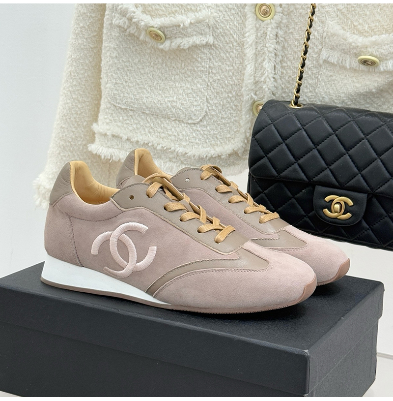 CHANEL-02111 샤넬 CC로고 자수 스니커즈 여성용 (5컬러)