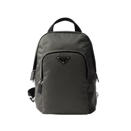 [스페셜오더]PRADA-2VZ116 프라다 그레이 리나일론 사피아노 가죽 백팩
