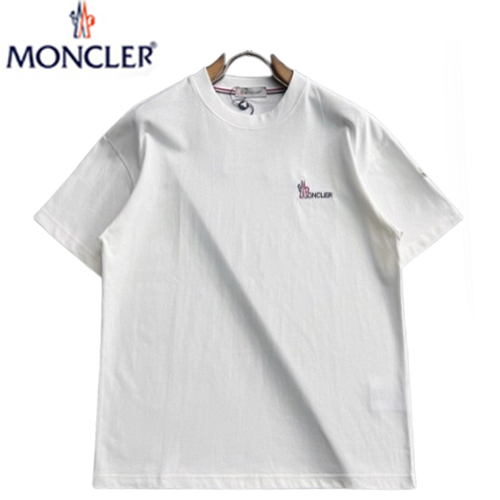 MONCLER-06043 몽클레어 화이트 코튼 티셔츠 남성용