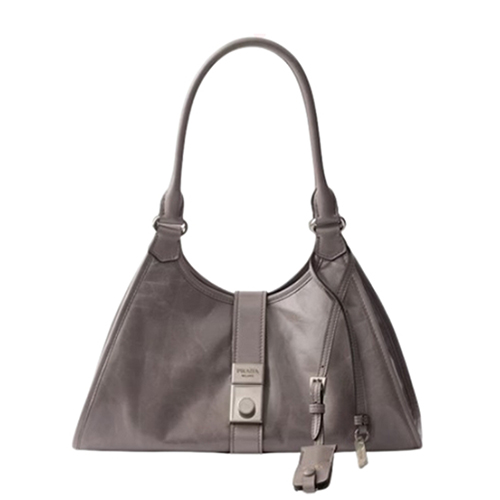 [스페셜오더]PRADA-1BG563 프라다 그레이 미디엄 가죽 토트백