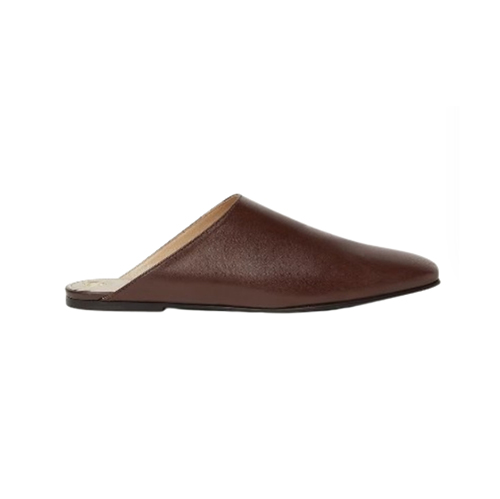 Loro Piana-FAP8417 로로피아나 브라운 알바 플랫 뮬 여성용