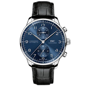 [ZF][스페셜오더]IWC-371480 아이더블유씨 포르투기저 크로노그래프 스틸 블루다이얼 워치 41mm 