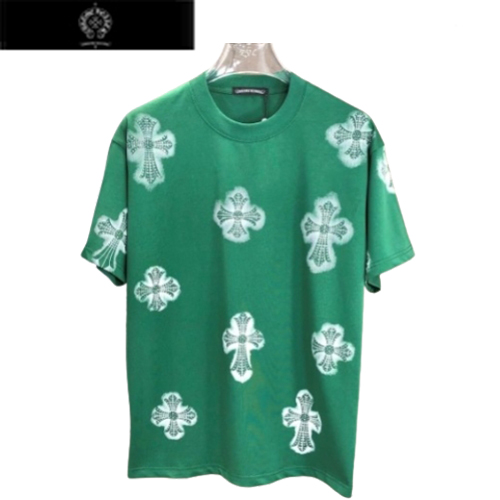 CHROMEHEARTS-05175 크롬하츠 그린 스터드 장식 티셔츠 남여공용