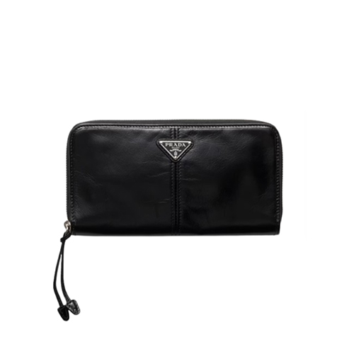 [스페셜오더]PRADA-2ML059 프라다 블랙 송아지 가죽 지갑