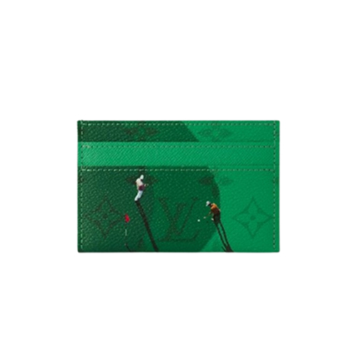 [스페셜오더]LOUIS VUITTON-M14863 루이비통 그린 컬러 모노그램 더블 카드 홀더