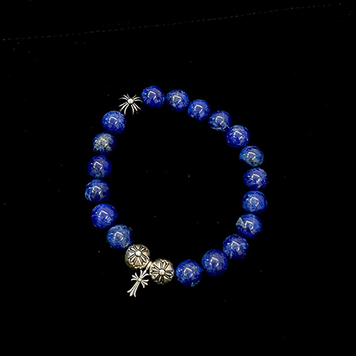 [스페셜오더]CHROMEHEARTS-06046 크롬하츠 청금석 라피스 라줄리 팔찌 