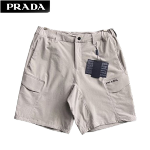 PRADA-07146 프라다 라이트 그레이 캐쥬얼 쇼츠 남성용