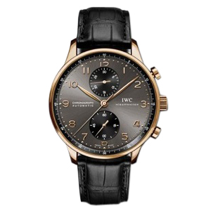 [ZF][스페셜오더]IWC-371480 아이더블유씨 포르투기저 크로노그래프 로즈 골드  잿빛다이얼 워치 41mm 