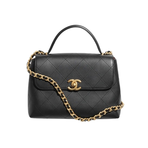 [스페셜오더]CHANEL-AS5467 샤넬 블랙 핸들 장식 라지 플랩 백