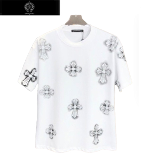 CHROMEHEARTS-05177 크롬하츠 화이트 스터드 장식 티셔츠 남여공용
