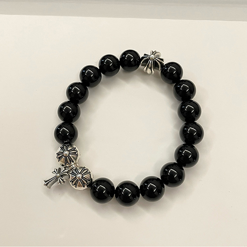 [스페셜오더]CHROMEHEARTS-06047 크롬하츠 흑요석 팔찌