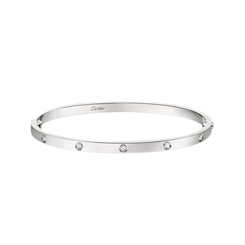 [스페셜오더]Cartier-B6079817 까르띠에 실버 10 다이아몬드 스몰 LOVE 브레이슬릿