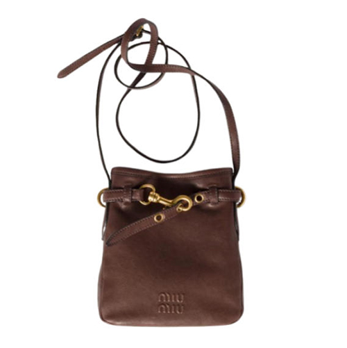 [스페셜오더]MIUMIU-5NR461 미우미우 브라운 나파 가죽 파우치