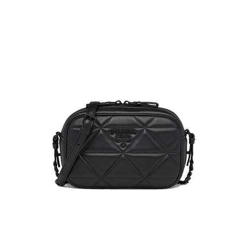 [스페셜오더]PRADA-1BH141 프라다 블랙 퀼티드 나파 가죽 스펙트럼 숄더백