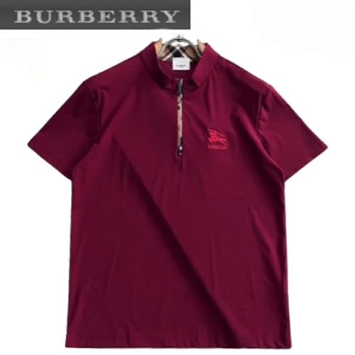 BURBERRY-06268 버버리 레드 코튼 티셔츠 남성용