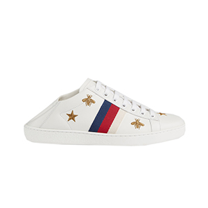 GUCCI-49820 9098 구찌 화이트 가죽 에이스 벌 별 모양 스니커즈