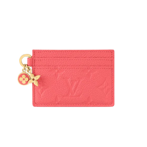 [스페셜오더]LOUIS VUITTON-M13647 루이비통 스위트 코랄 모노그램 앙프렝뜨 LV 참 카드 홀더