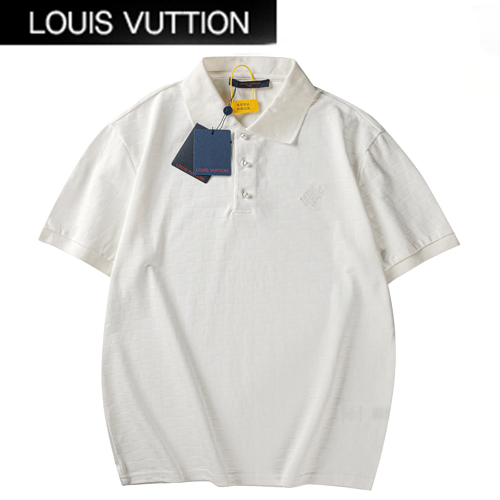 LOUIS VUITTON-05069 루이비통 화이트 다미에 폴로 티셔츠 남성용