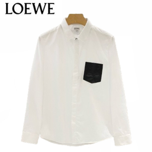 LOEWE-03276 로에베 화이트 코튼 셔츠 남성용