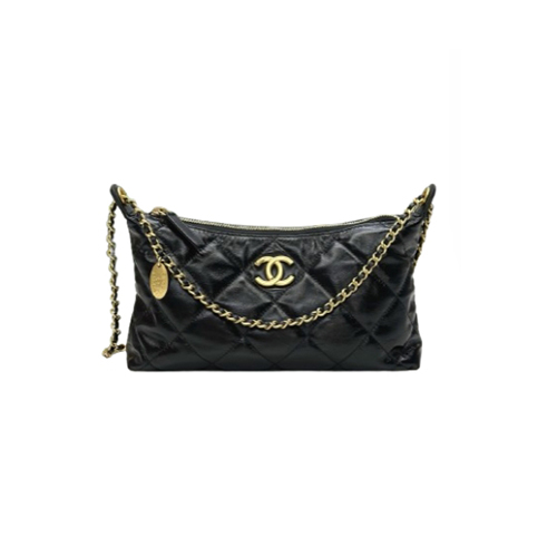 [스페셜오더]CHANEL-05047 샤넬 블랙 램스킨 체인 파우치