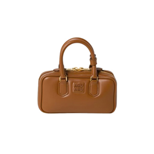 [스페셜오더]MIUMIU-5BP088 미우미우 코냑 아르카디 가죽 미니 백